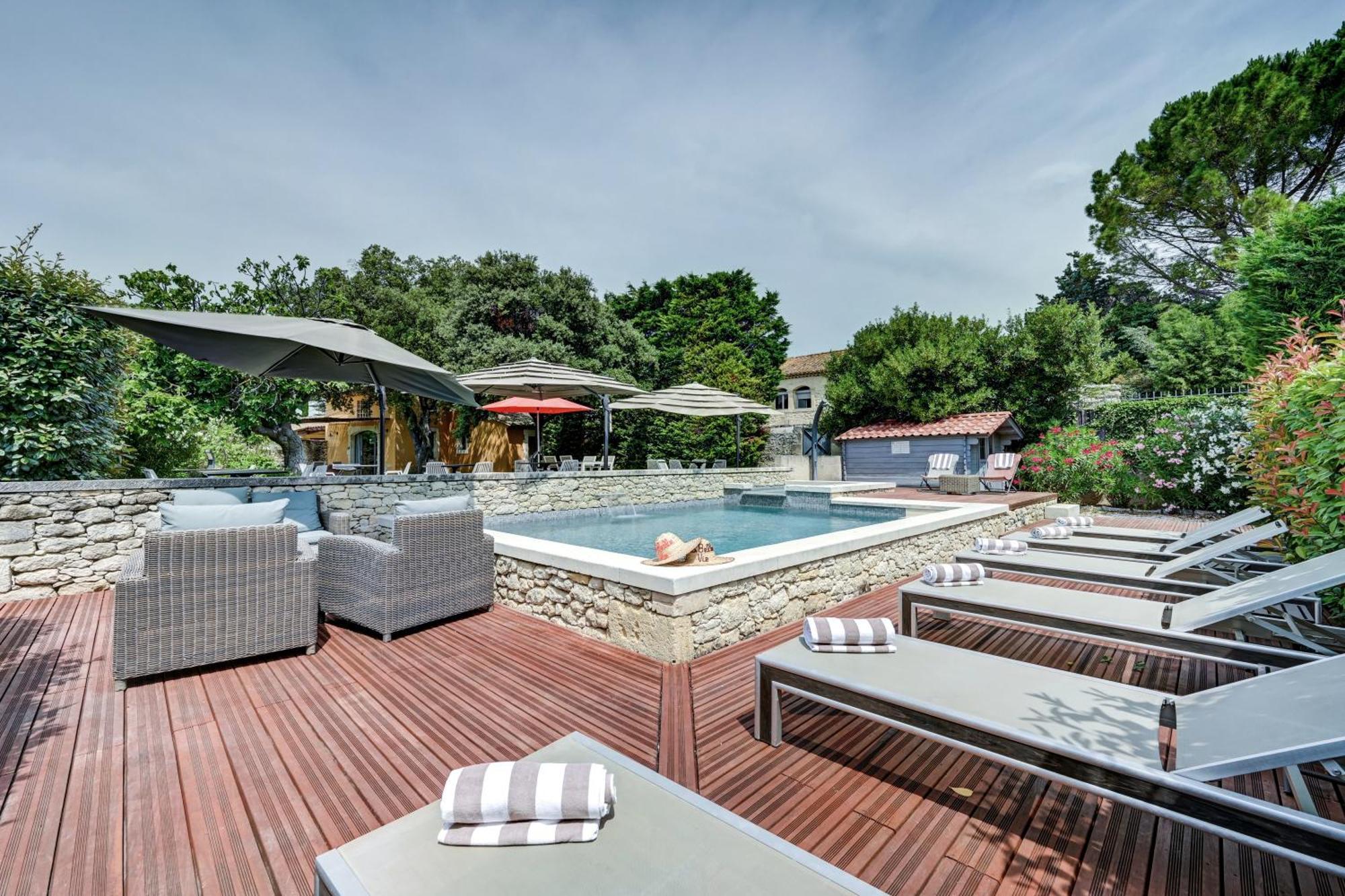 La Belle Vie Hotell Saint-Hilaire-dʼOzilhan Exteriör bild